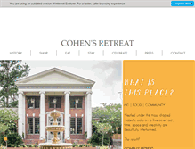 Tablet Screenshot of cohensretreat.com